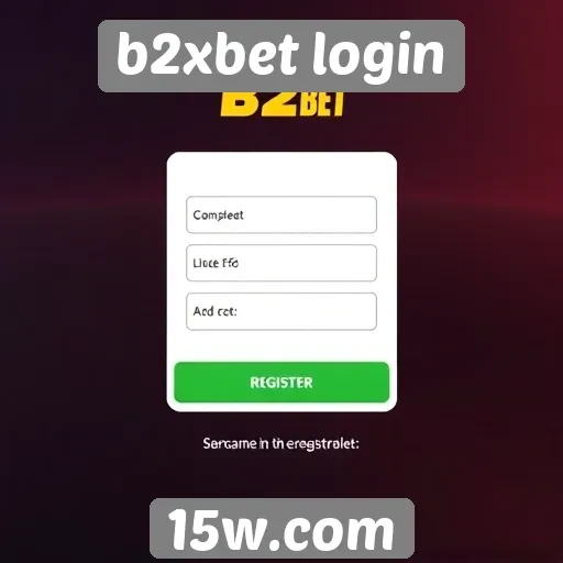 Facilidades no processo de registro no b2xbet login